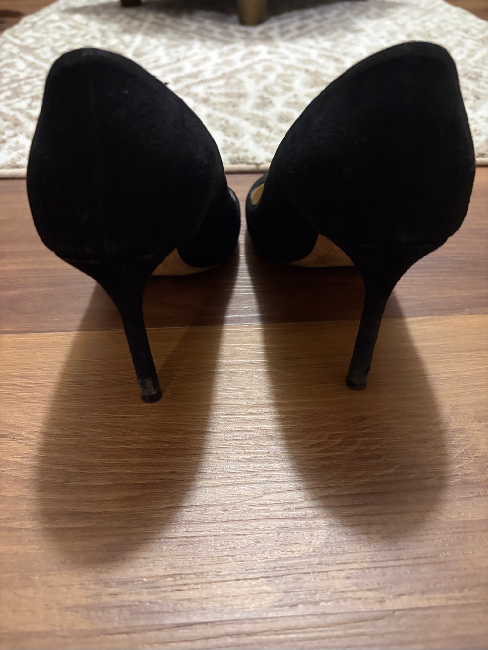 Jimmy Choo Romy Black Suede Pumps - Picture 7 of 8
